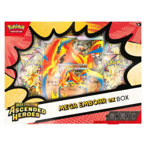 Przejdź do produktu Pokémon TCG: Mega Evolution - Ascended Heroes - Emboar ex Box