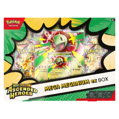 Przejdź do produktu Pokémon TCG: Mega Evolution - Ascended Heroes - Meganium ex Box