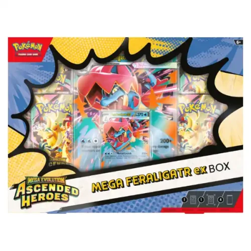 Przejdź do produktu Pokémon TCG: Mega Evolution - Ascended Heroes - Feraligatr ex Box 