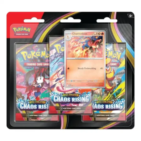 Pokémon TCG: Mega Evolution - Chaos Rising - 3-Pack Bliste