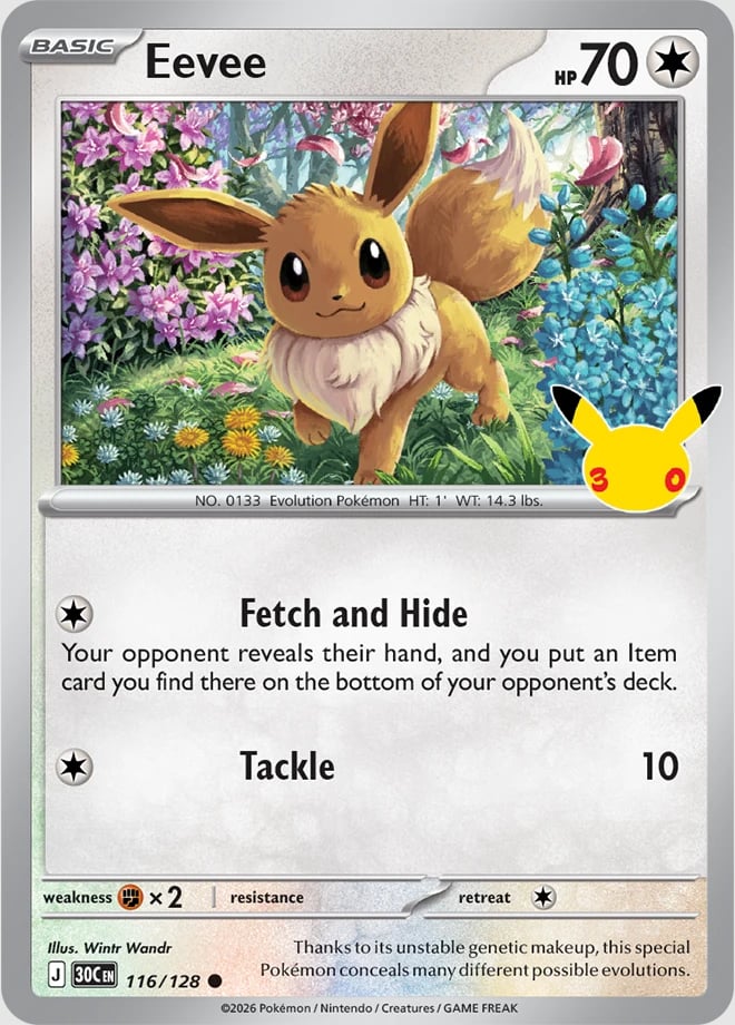 30th Celebration Eevee promo