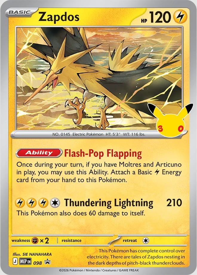 30th Celebration Moltres promo