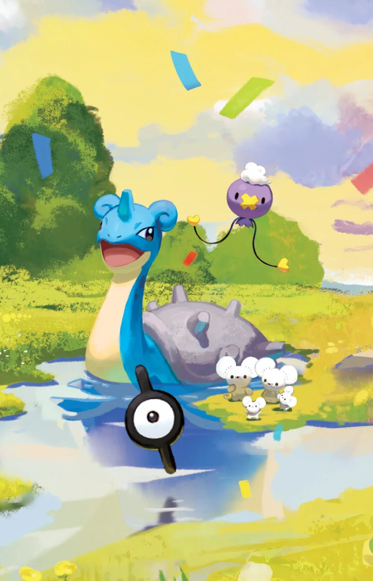 Mini Tin art card Lapras