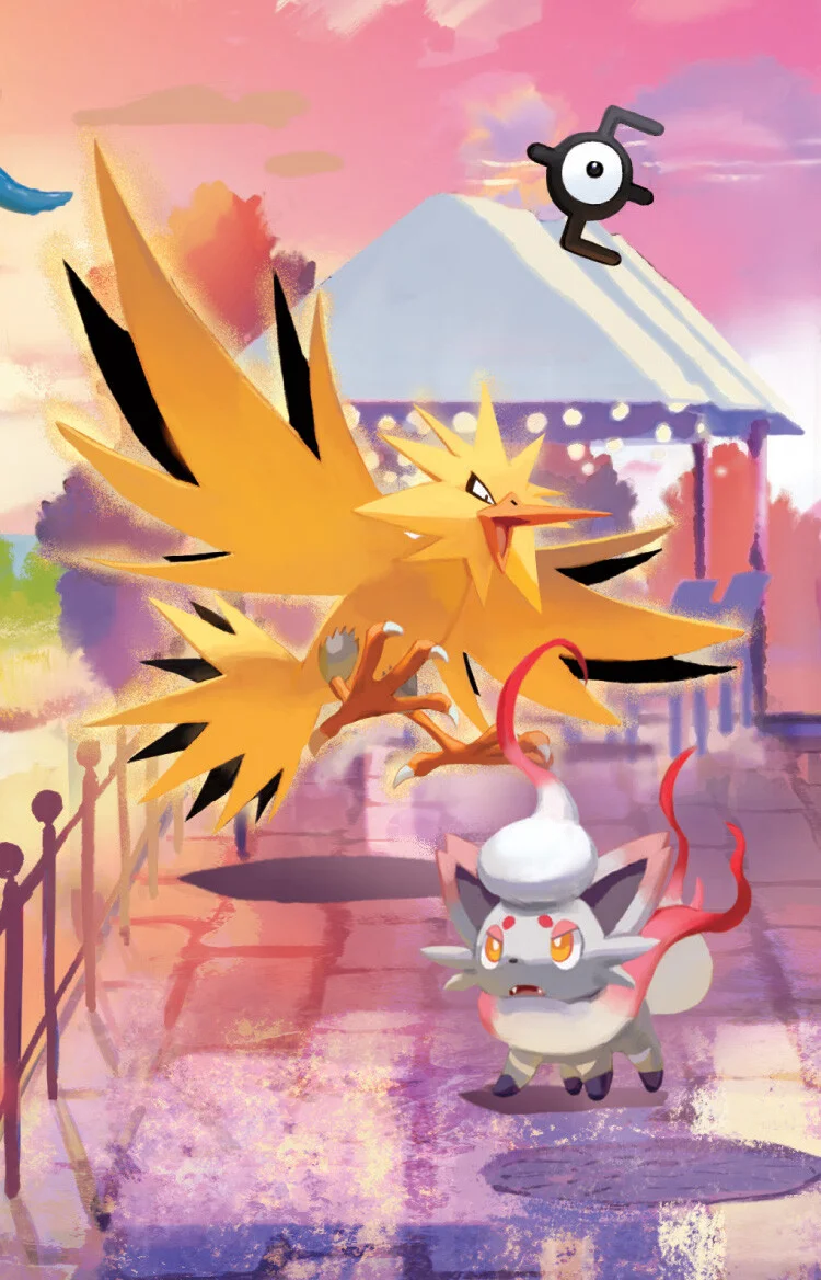 Mini Tin art card Zapdos