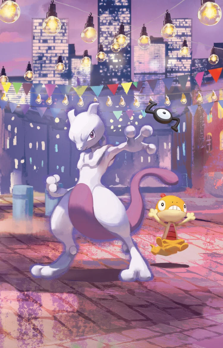 Mini Tin art card Mewtwo