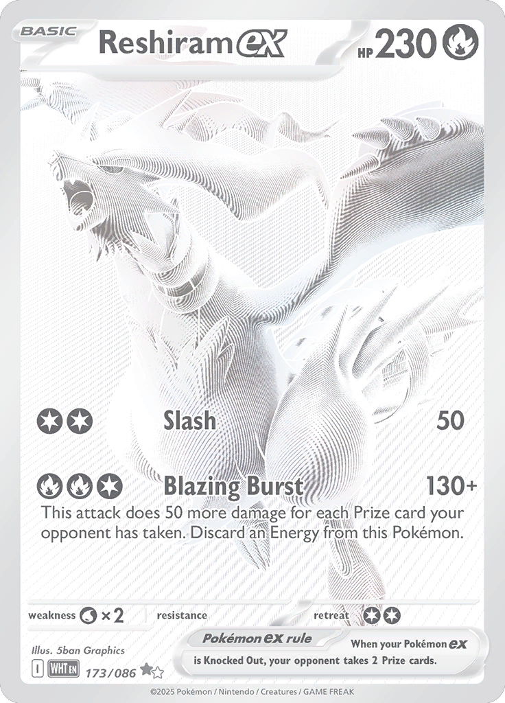 Black White Rare BWR Pokemon TCG